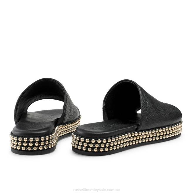 kvinnor svart Russell And Bromley moneypot flatform mule T4XZ399