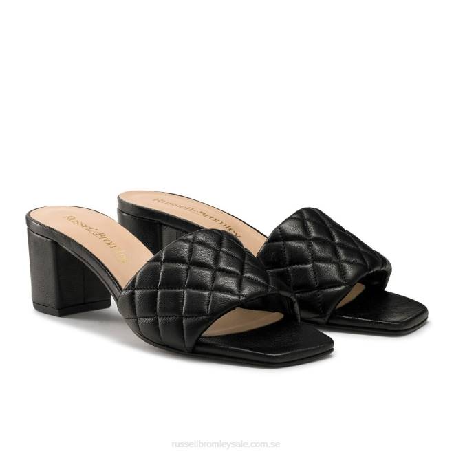 kvinnor svart Russell And Bromley quiltblock quiltad blockmula T4XZ141