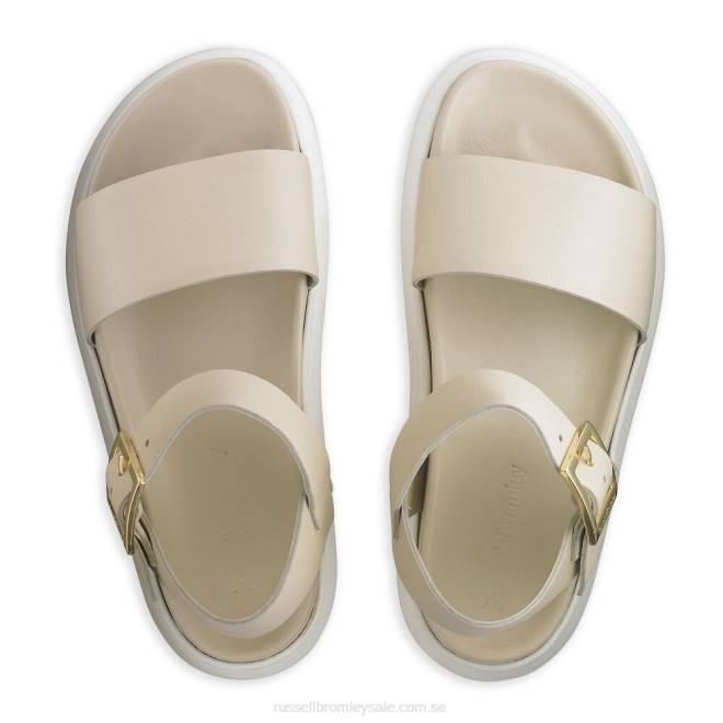 kvinnor vit Russell And Bromley miramar chunky plattformad sandal T4XZ384