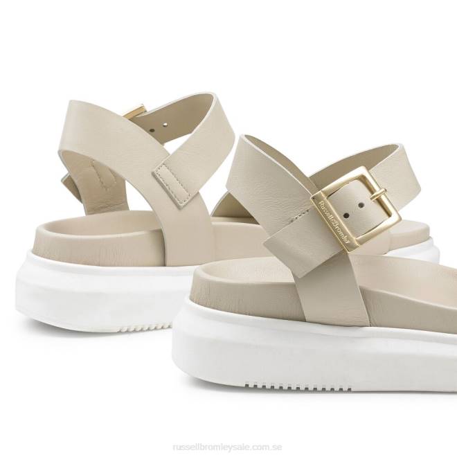 kvinnor vit Russell And Bromley miramar chunky plattformad sandal T4XZ384