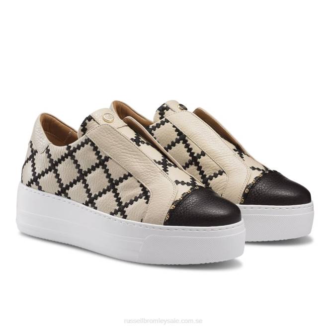 kvinnor beige Russell And Bromley seawalk snörlösa sneaker T4XZ29