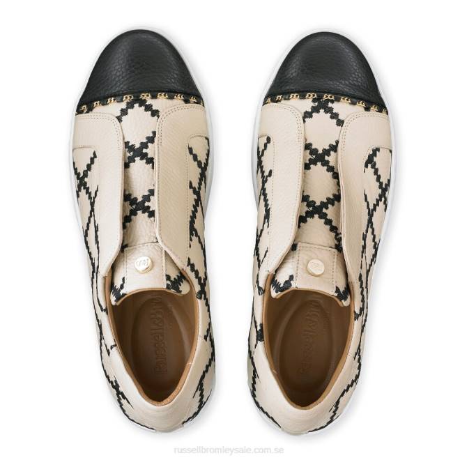 kvinnor beige Russell And Bromley seawalk snörlösa sneaker T4XZ29