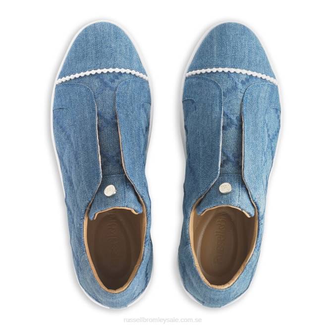 kvinnor blå Russell And Bromley seawalk snörlösa sneaker T4XZ28