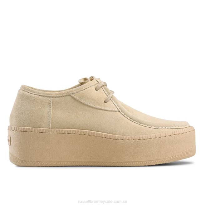 kvinnor brun Russell And Bromley kaktussneaker i mockasin med snörning T4XZ82