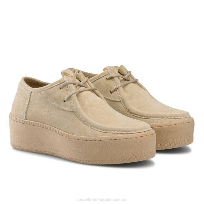 kvinnor brun Russell And Bromley kaktussneaker i mockasin med snörning T4XZ82