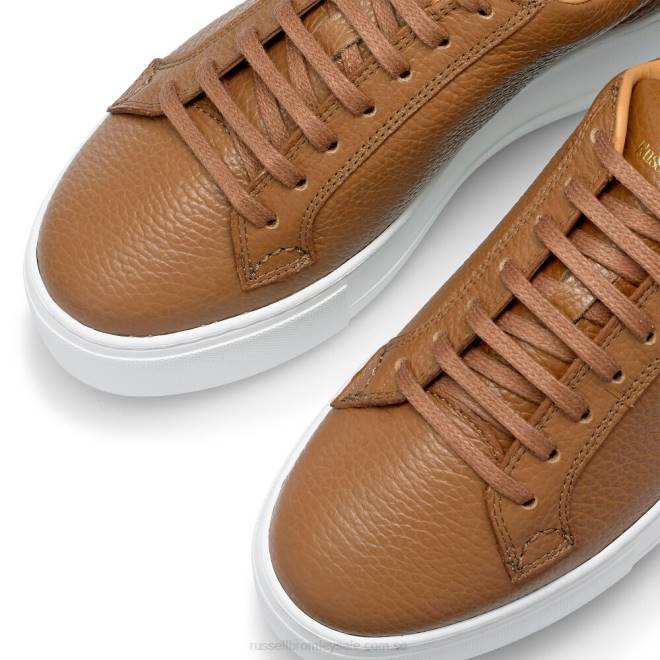 kvinnor brun Russell And Bromley parkliv snör åt platt form T4XZ61