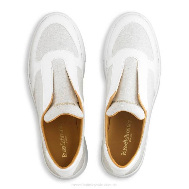 kvinnor elfenben Russell And Bromley park ave eco flatform sneaker T4XZ17