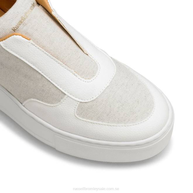 kvinnor elfenben Russell And Bromley park ave eco flatform sneaker T4XZ17
