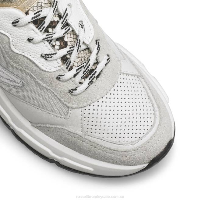 kvinnor metallisk Russell And Bromley whistle runner pappa sneaker T4XZ57