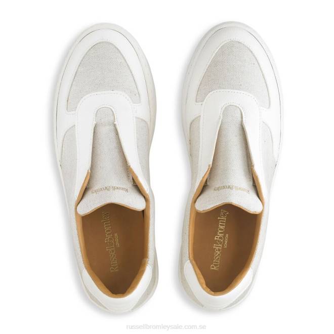 kvinnor neutral Russell And Bromley fifth ave eco snörlösa sneaker T4XZ42