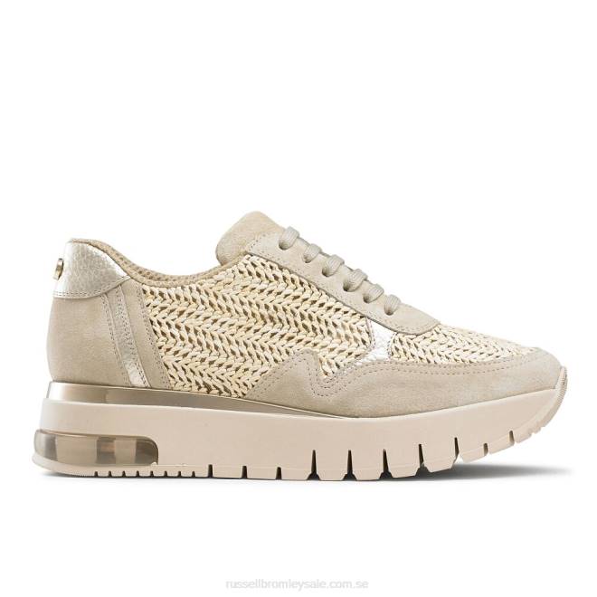kvinnor neutral Russell And Bromley island hop raffia löpare T4XZ75