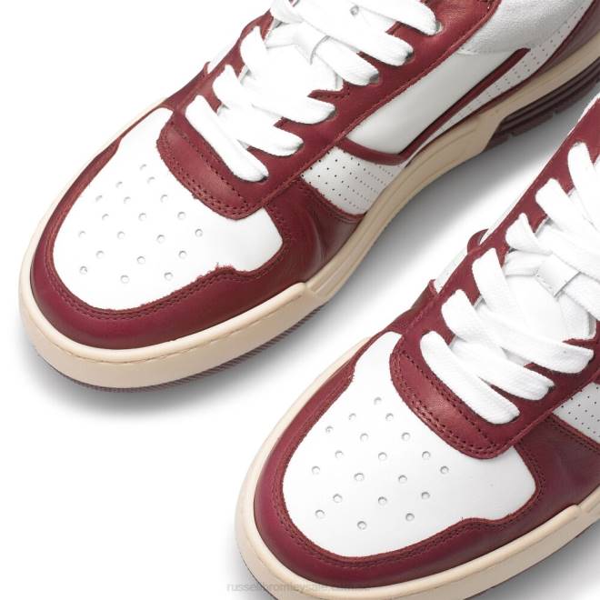 kvinnor röd Russell And Bromley liga perforerade sneaker T4XZ71
