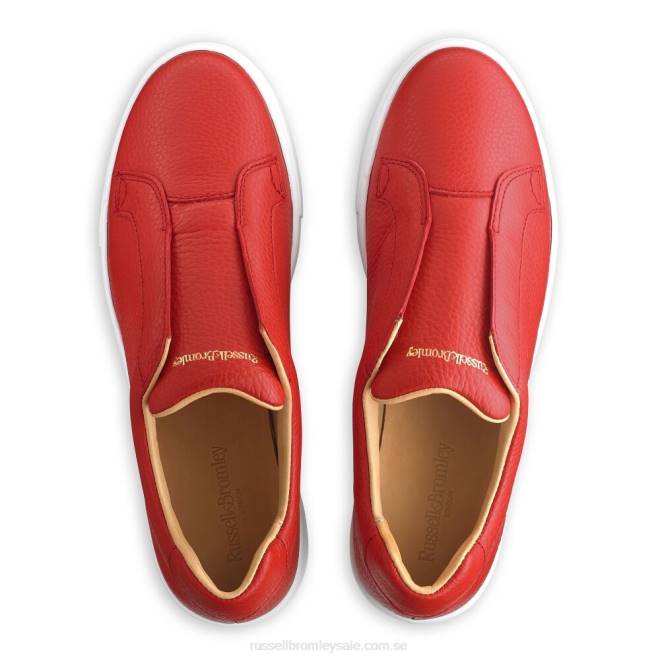 kvinnor röd Russell And Bromley park up flatform snörningslösa sneaker T4XZ23