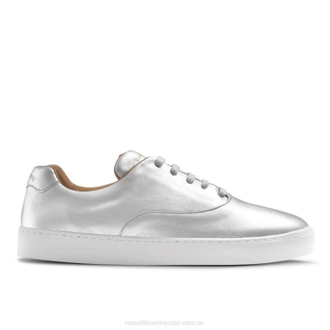 kvinnor silver Russell And Bromley heja snörning sneaker T4XZ83