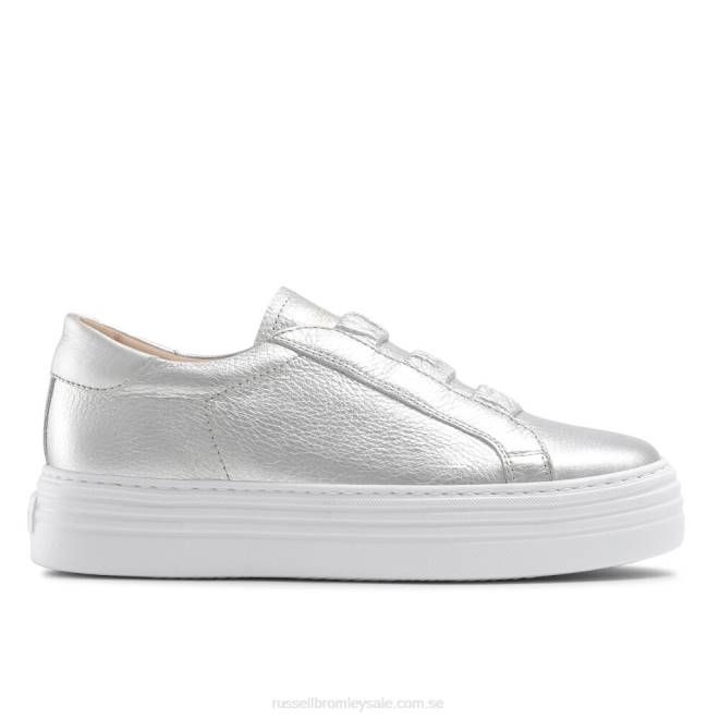 kvinnor silver Russell And Bromley sirius flatform sneaker T4XZ41