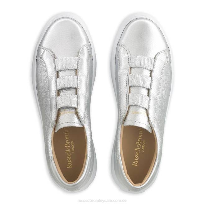 kvinnor silver Russell And Bromley sirius flatform sneaker T4XZ41