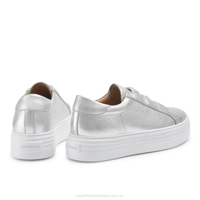 kvinnor silver Russell And Bromley sirius flatform sneaker T4XZ41