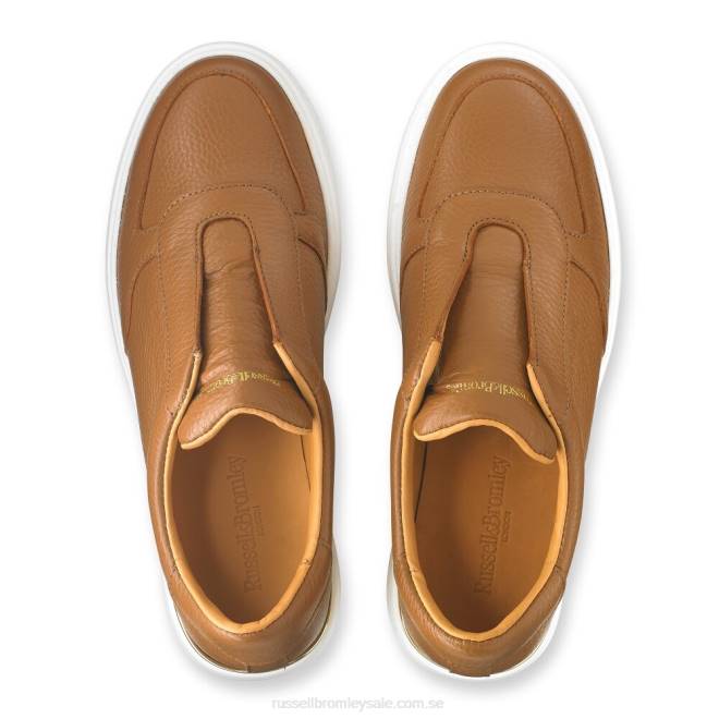 kvinnor solbränna Russell And Bromley gold rush spetslösa sneaker T4XZ36