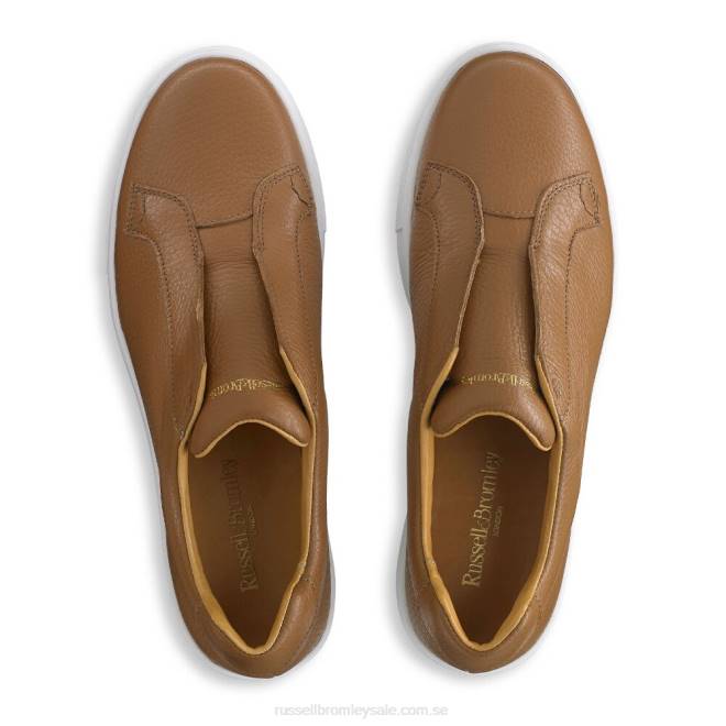 kvinnor solbränna Russell And Bromley park up flatform snörningslösa sneaker T4XZ24
