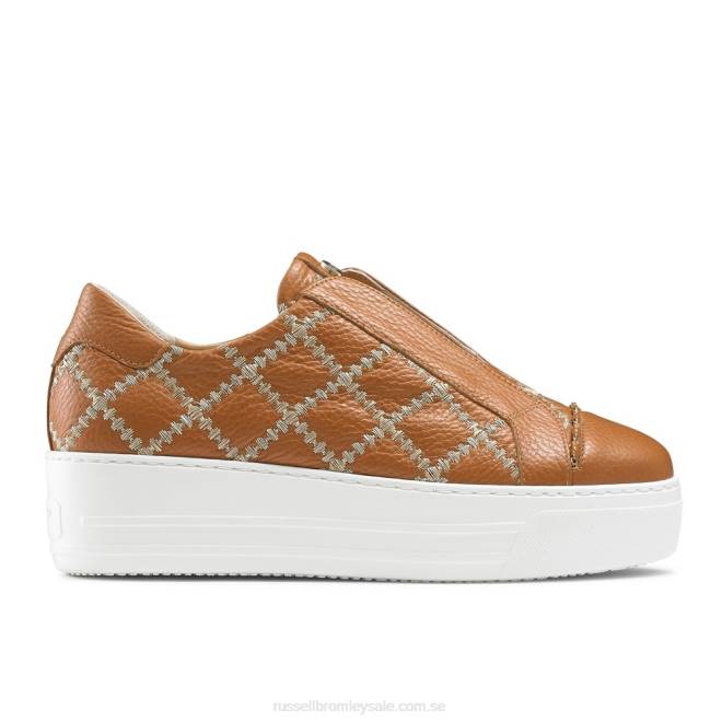 kvinnor solbränna Russell And Bromley seawalk snörlösa sneaker T4XZ30
