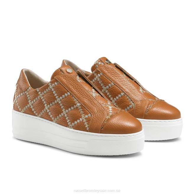 kvinnor solbränna Russell And Bromley seawalk snörlösa sneaker T4XZ30