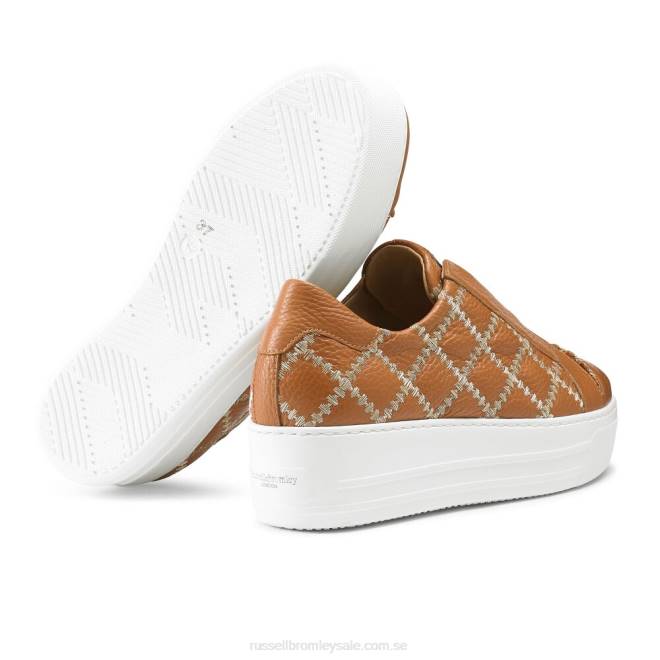kvinnor solbränna Russell And Bromley seawalk snörlösa sneaker T4XZ30