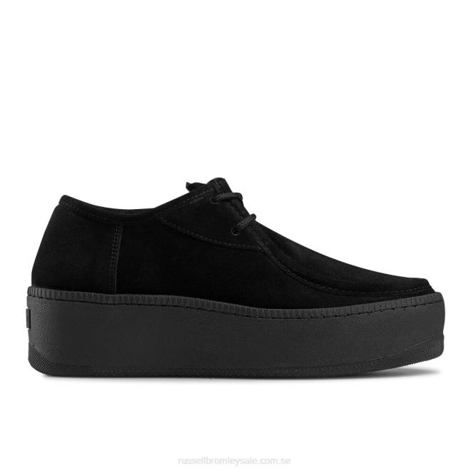 kvinnor svart Russell And Bromley kaktussneaker i mockasin med snörning T4XZ80