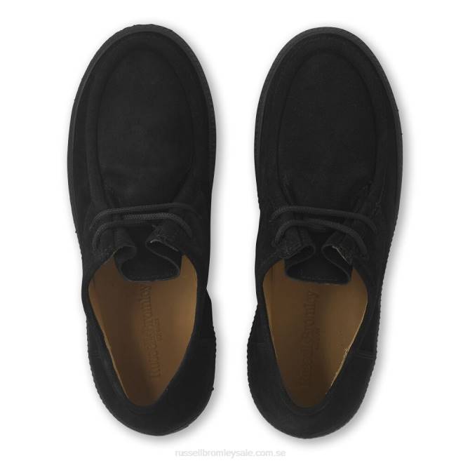 kvinnor svart Russell And Bromley kaktussneaker i mockasin med snörning T4XZ80