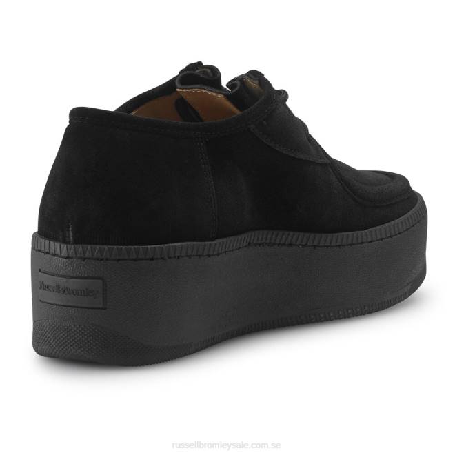 kvinnor svart Russell And Bromley kaktussneaker i mockasin med snörning T4XZ80