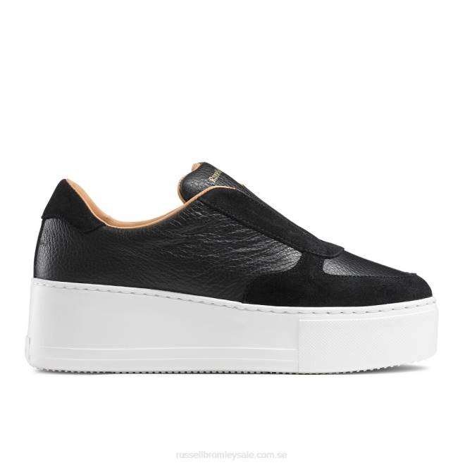 kvinnor svart Russell And Bromley park ave spetslösa plattformade sneaker T4XZ37