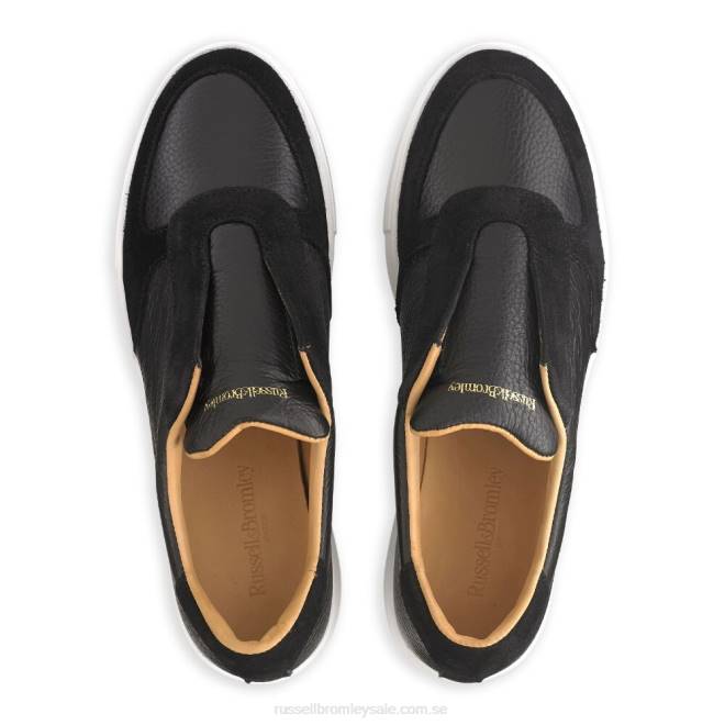 kvinnor svart Russell And Bromley park ave spetslösa plattformade sneaker T4XZ37