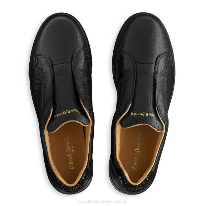kvinnor svart Russell And Bromley park up flatform snörningslösa sneaker T4XZ6