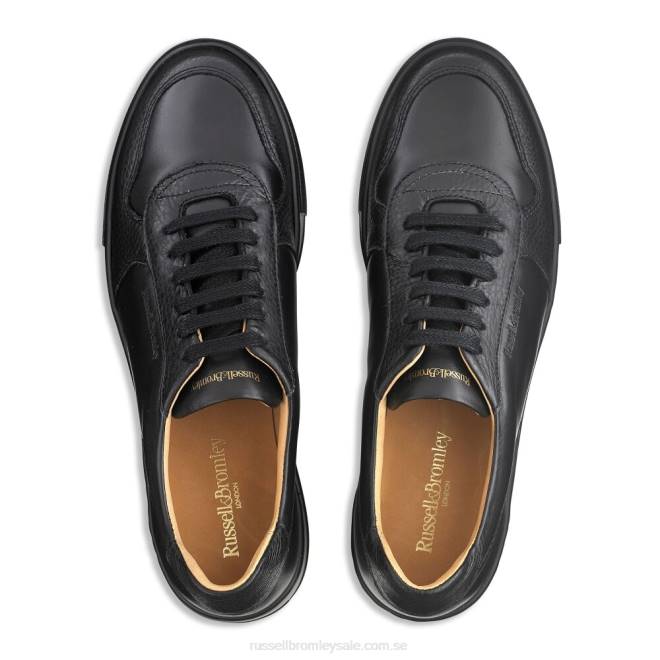 kvinnor svart Russell And Bromley parksneaker med spetsar T4XZ55