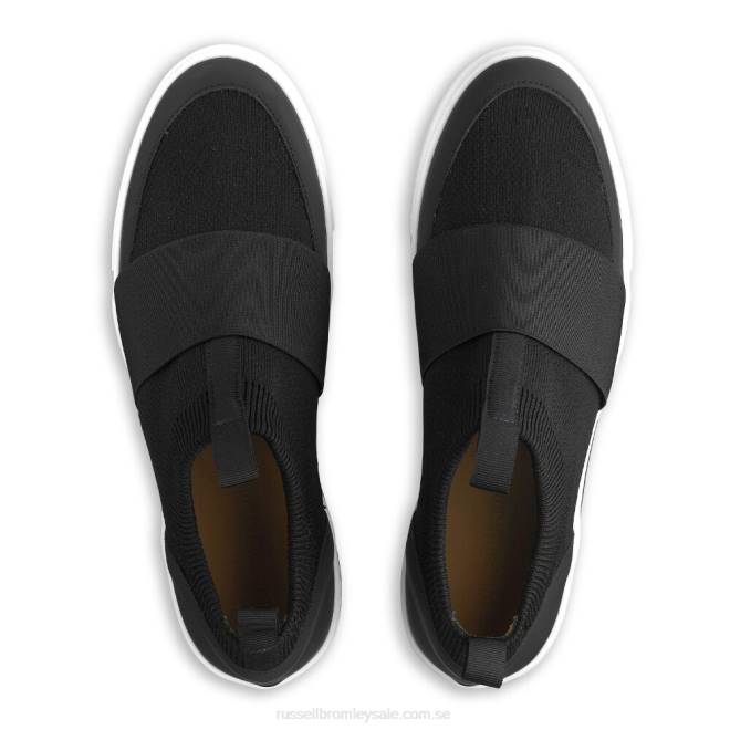 kvinnor svart Russell And Bromley parkstickad stickad sneaker T4XZ9