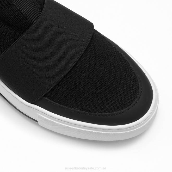 kvinnor svart Russell And Bromley parkstickad stickad sneaker T4XZ9