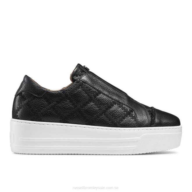 kvinnor svart Russell And Bromley seawalk snörlösa sneaker T4XZ79