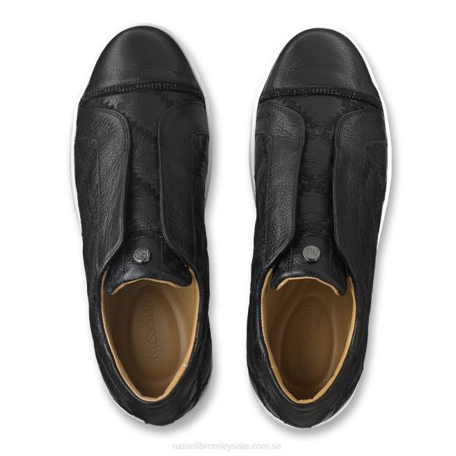 kvinnor svart Russell And Bromley seawalk snörlösa sneaker T4XZ79