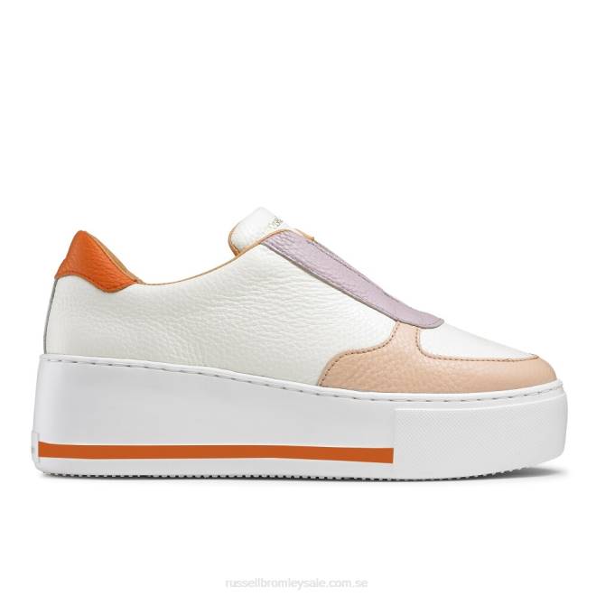 kvinnor två tonig Russell And Bromley park ave spetslösa plattformade sneaker T4XZ18