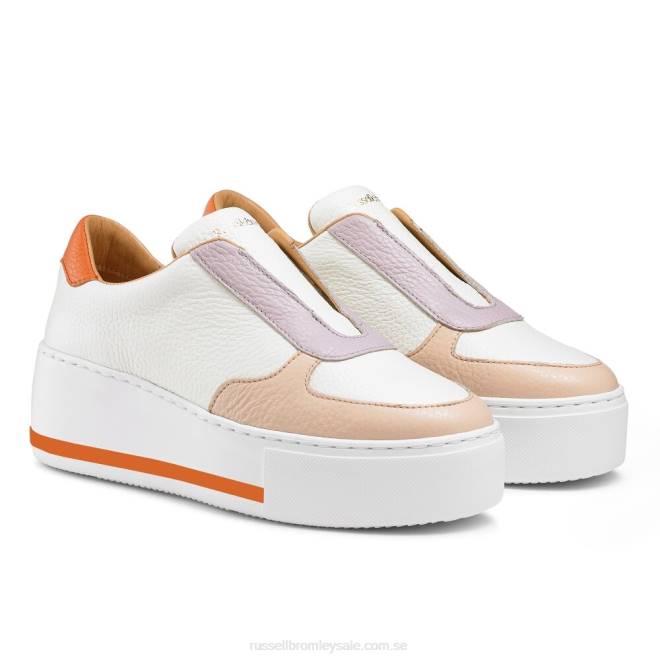 kvinnor två tonig Russell And Bromley park ave spetslösa plattformade sneaker T4XZ18