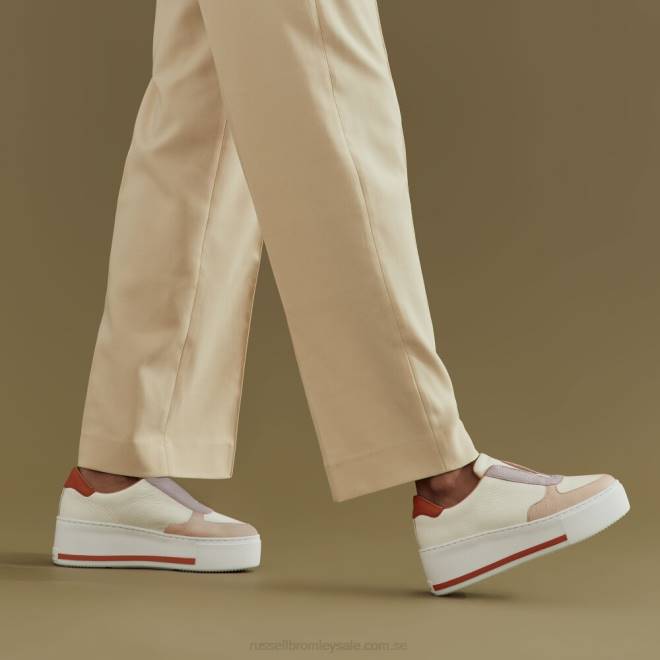 kvinnor två tonig Russell And Bromley park ave spetslösa plattformade sneaker T4XZ18