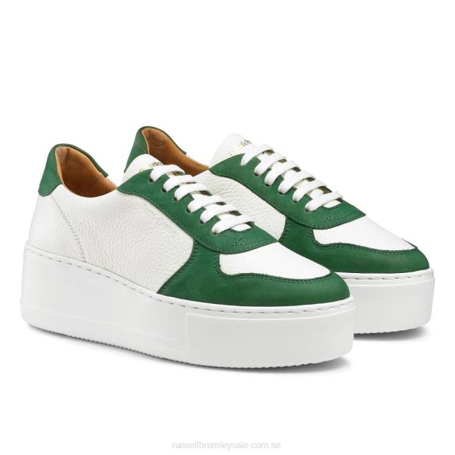 kvinnor två tonig Russell And Bromley parksneaker med spetsar T4XZ56