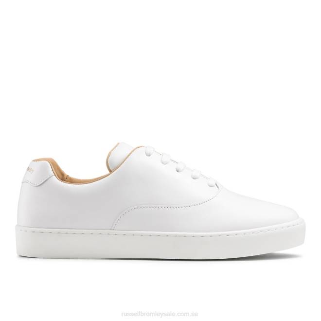 kvinnor vit Russell And Bromley heja snörning sneaker T4XZ84