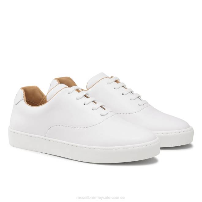 kvinnor vit Russell And Bromley heja snörning sneaker T4XZ84