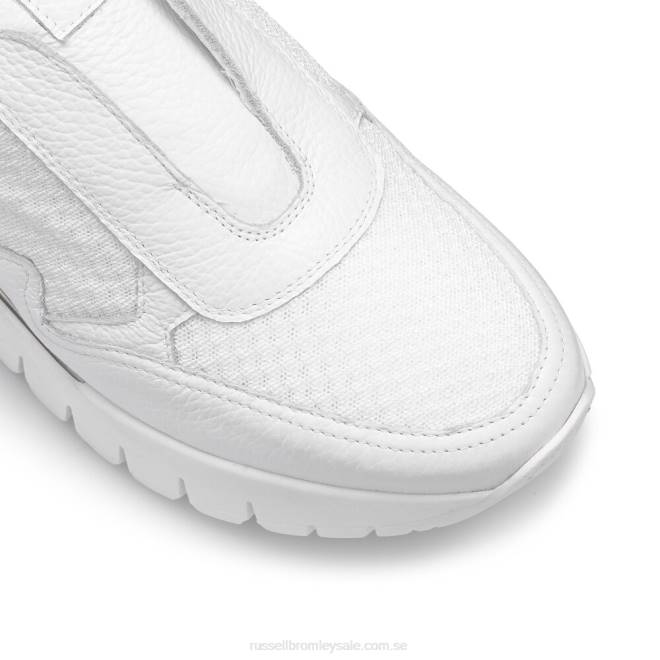 kvinnor vit Russell And Bromley island run mesh löpare T4XZ48
