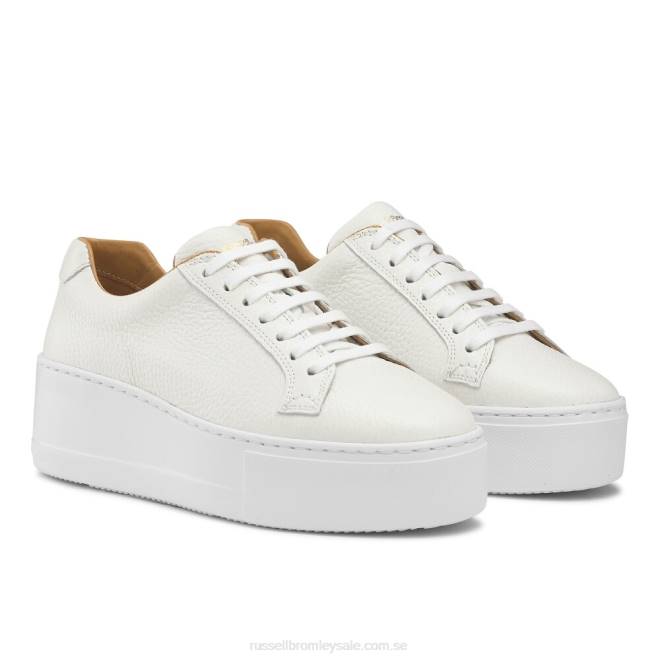 kvinnor vit Russell And Bromley park life snörning platt form T4XZ69