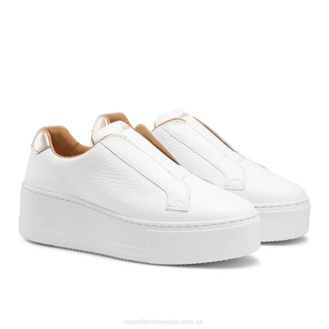 kvinnor vit Russell And Bromley park up flatform snörningslösa sneaker T4XZ1