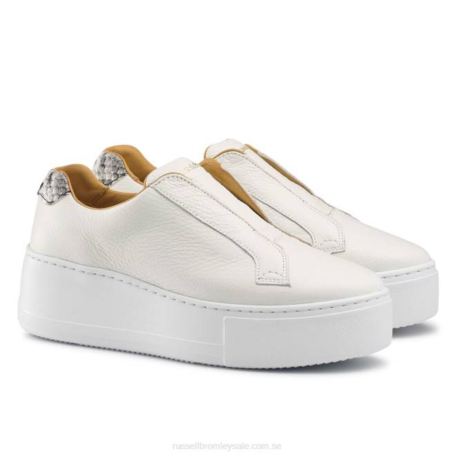 kvinnor vit Russell And Bromley park up flatform snörningslösa sneaker T4XZ2