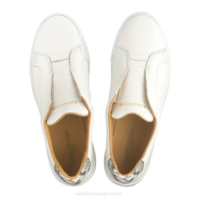 kvinnor vit Russell And Bromley park up flatform snörningslösa sneaker T4XZ2