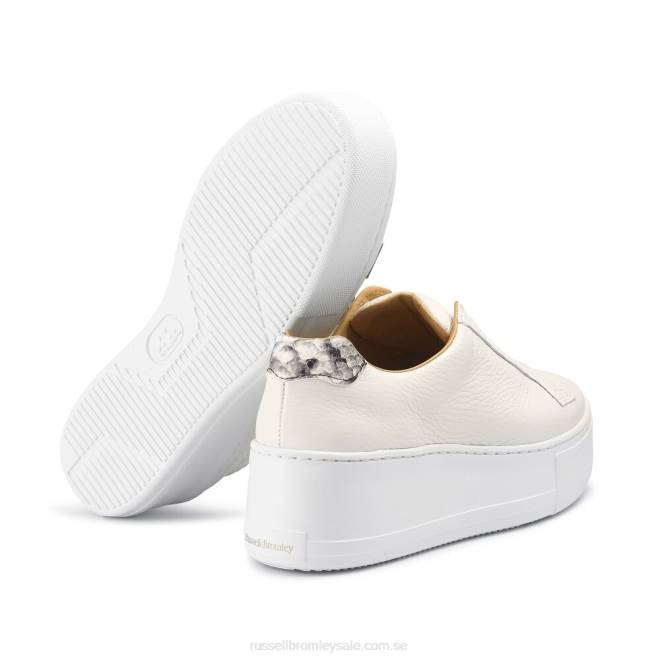 kvinnor vit Russell And Bromley park up flatform snörningslösa sneaker T4XZ2