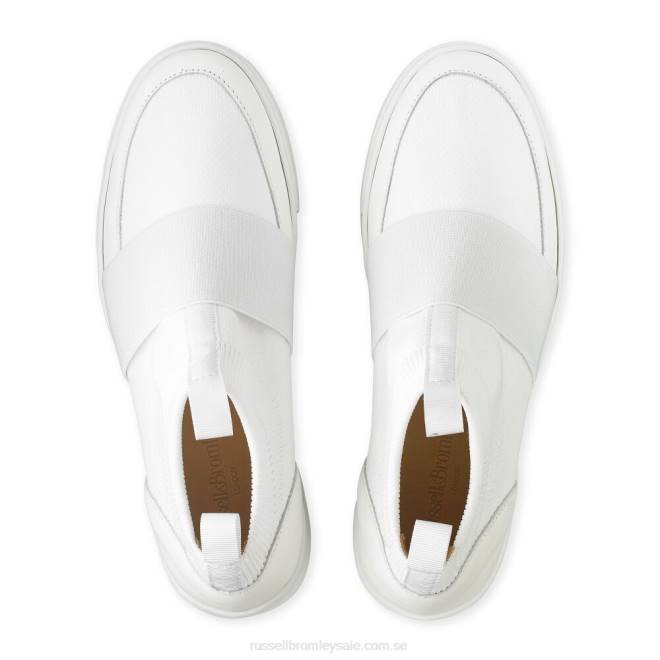 kvinnor vit Russell And Bromley parkstickad stickad sneaker T4XZ21